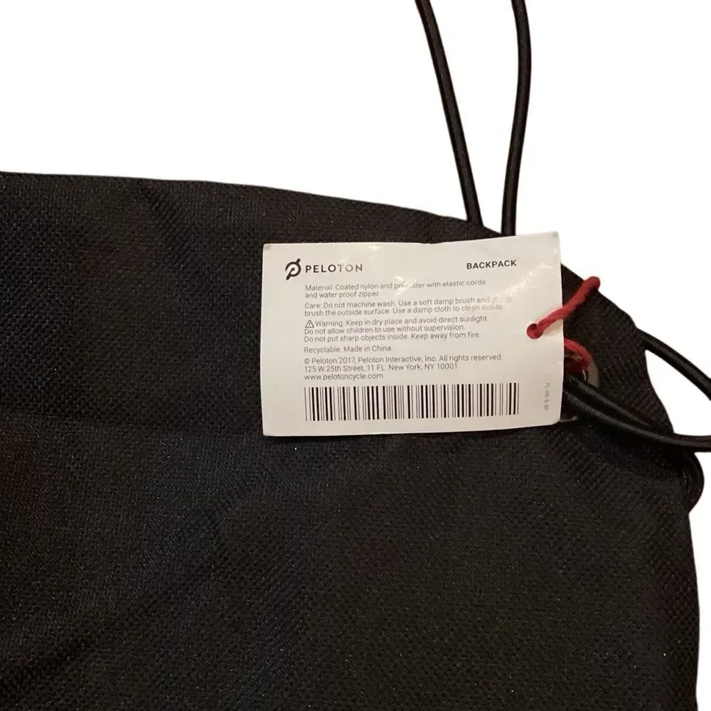 NWT Peloton drawstring backpack